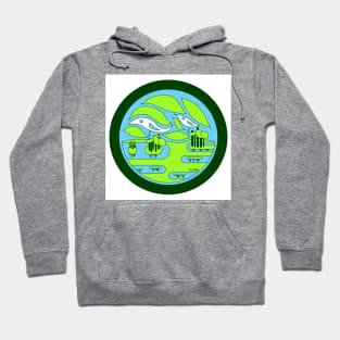 bird nest in wetland landscape ecopop Hoodie